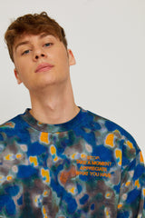 Navy Printed